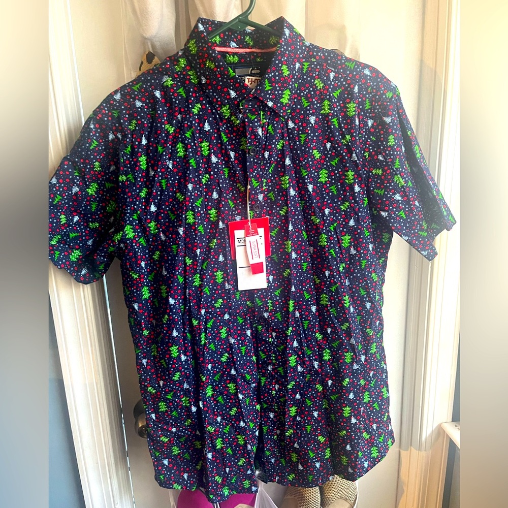Men’s Christmas button down